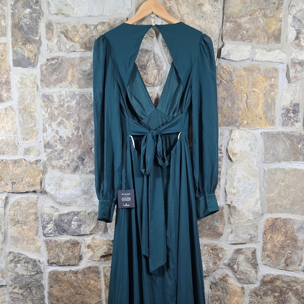 NWT Lulu's Talk About Divine Open Back Maxi Dress - Picture 4 of 9